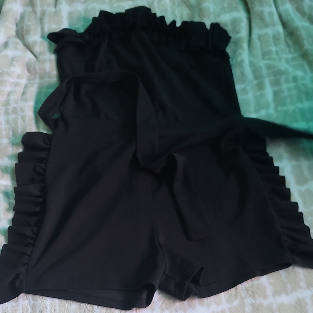 AKIRA Black Satin Dress with Branded Tag